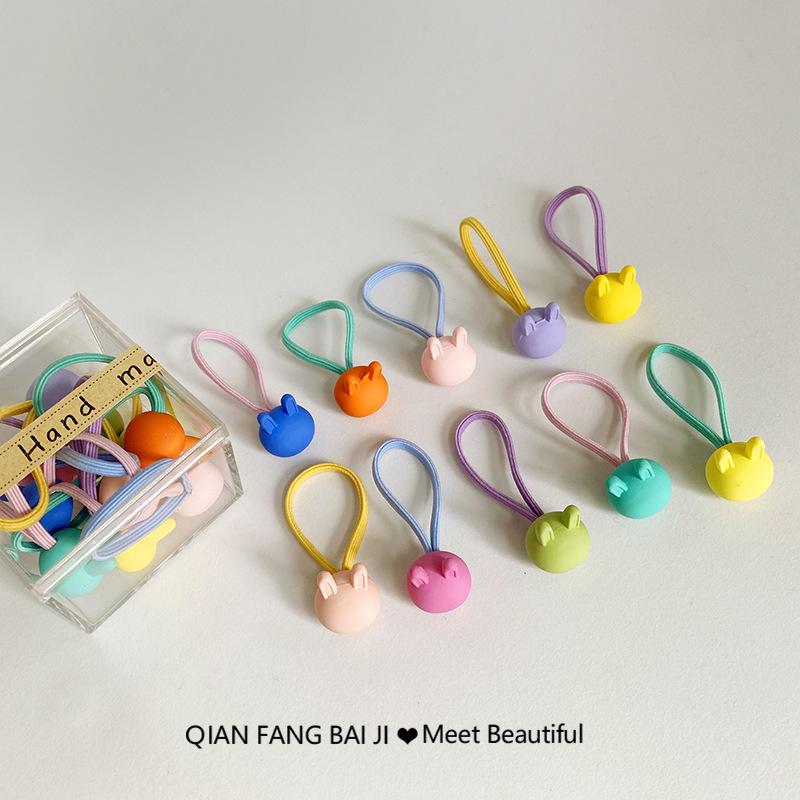 

New 10-Piece Girls Hair Accessories Set: Damage-Free Hair Ties, Bands, and Ponytail Holders for Kids.