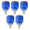 Pack of 5 Tap Cartridge Shower & Sink Cartridge Ceramic Valves Cartridge Set Convenient Suitable for Home and Hotel Use