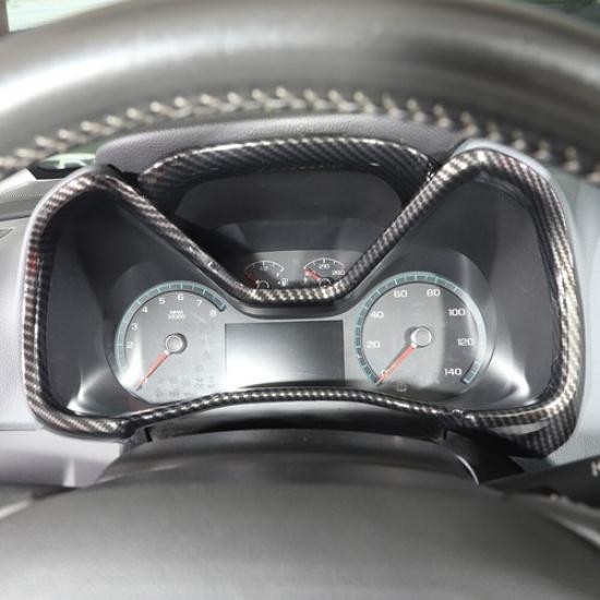 Carbon Fiber Dashboard Trument Box Cover Trim Bezels for Chevy Colorado 2014+