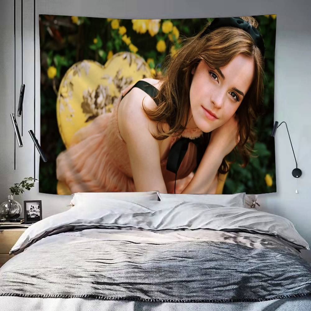 EEmma Watson Actress Colorful Tapestry Wall Hanging Bohemian Wall Tapestries Mandala Wall Art Decor