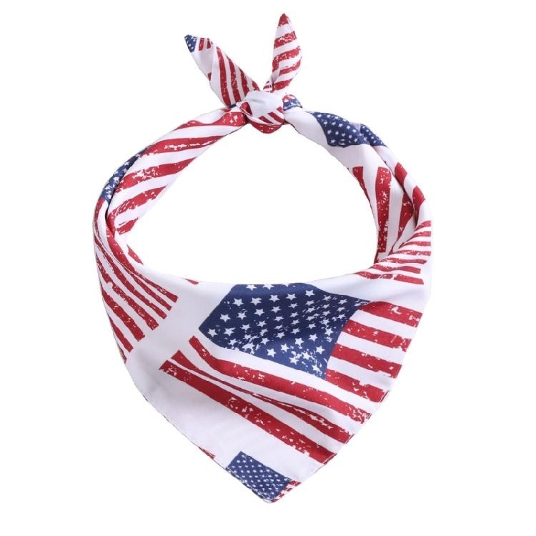 Dog Bandanas Independence Dress Up Festival Scarf Dogs Photography Towel