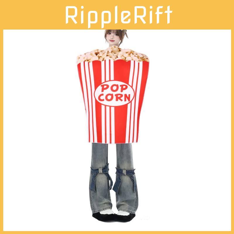 Popcorn Costume Cosplay Food Themed Halloween Party Stage Fashion Performance