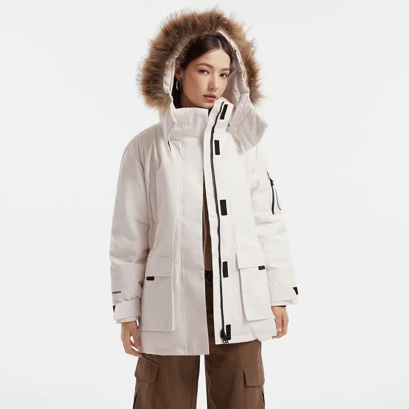 Camel Women s Mid-Length Parka Down Jacket S