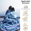 1PC Custom Name Ethereal Dragon Moonlit Night outdooor Flannel blankets Throw Blanket All-Season Throw Gift Bedspread for Couch, Bed, Camping Holiday 