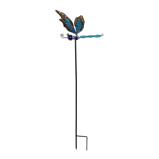 Colorful Butterfly Garden Stake Outdoor Butterfly Ornament Glow in The Dark Butterfly Yard Art Stake for Planter Flower Bed Patio Lawn Pathway Decor