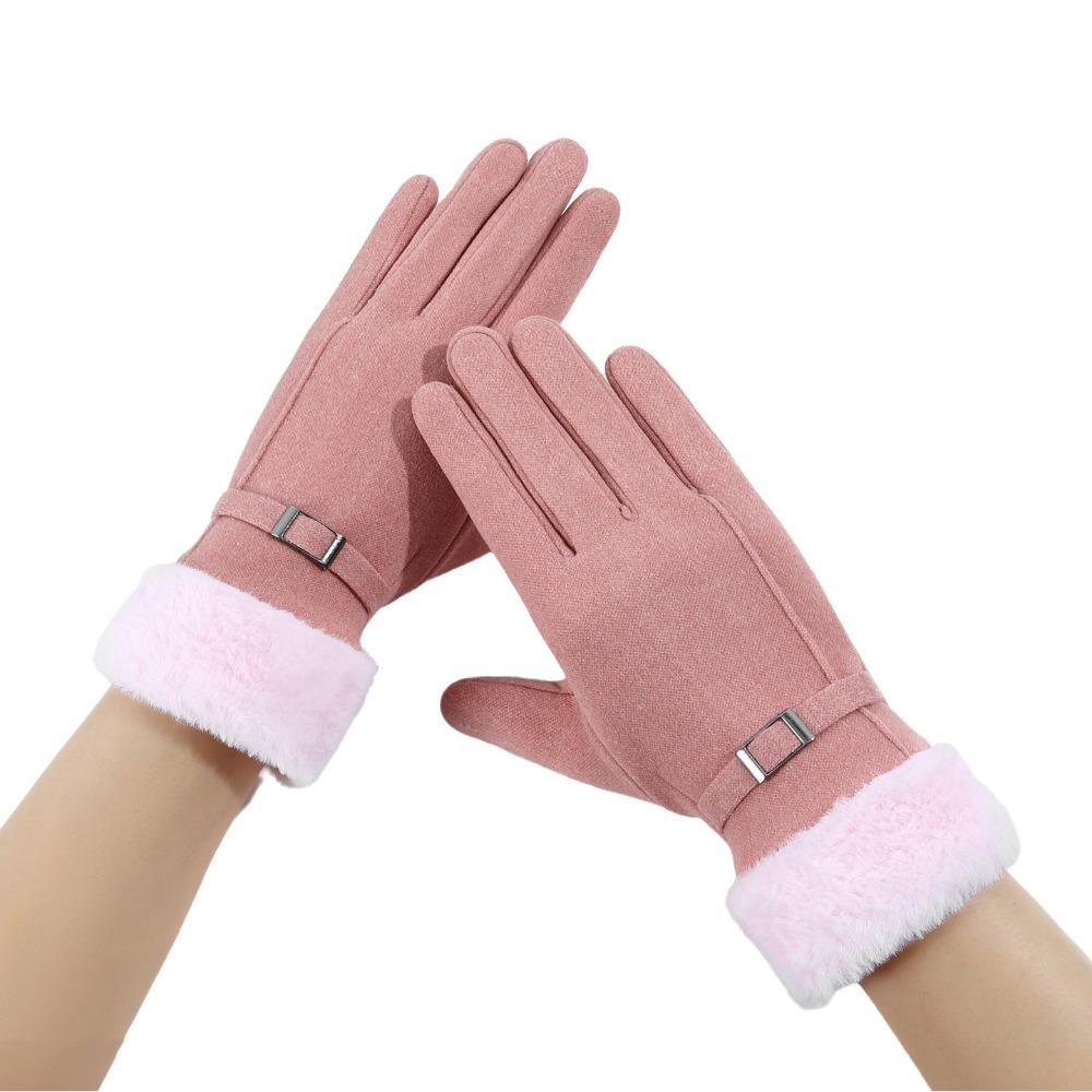 Cold-proof Winter Women Gloves Touch-screen Riding Protective Mittens Daily Use