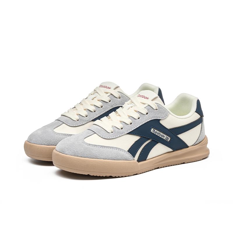 Reebok סמאש CN 01 גפה רכה אופנה קלה עמיד בפני החלקה עמיד לשחיקה נושם נמוכים נעלי סקייט סניקרס יוניסקס כחול לבן אפור SMASH-CN-01