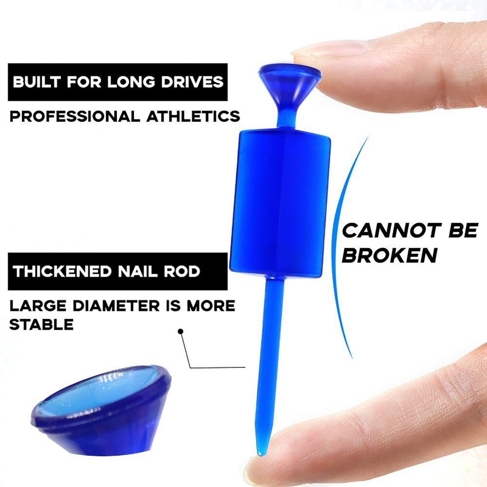 Multi-Color Golf Ball Pegs Precise Swing Enhance Distance Plastic Ball Pegs Ball Holder Improve Accuracy Flat Ball Pegs