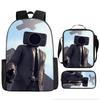Luxe Nieuwigheid Bijzonder Cool Skibidi Toilet 3D Print 3 stuks/Set leerling Schooltassen Laptop Dagrugzak Rugzak Lunchtas Etui