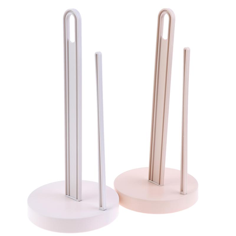 Vertical Roll Holder Paper Shelf Desktop Towel For Kitchen Tissue Punch-Free