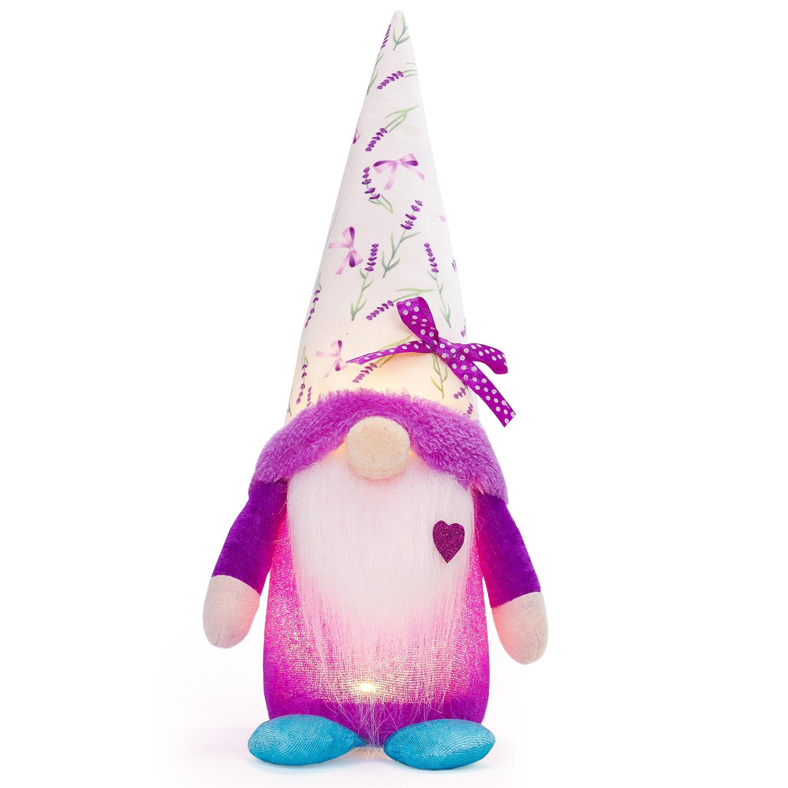 Luminous Lavender Faceless Doll Ornament