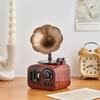 Artistic Antique Music Box Decorations Home Desk Plastic Crafts Office Computer Desk Accessories Retro Miniatures Ornament Gift