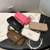 PU Leather Bowknot Shoulder Bag Solid Color Armpit Bag Fashion Bow Crossbody Bag  Handbags