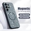 Lucky Stars Planet Pattern Case For Samsung Galaxy S26 Ultra S25 Edge S24 Plus S23 FE S22 A17 A54 A55 A56 A57 5G Magnetic For Magsafe Matte Cover