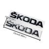 ABCDGF1 ABS Letter Emblem Sticker for Skoda RS Yeti Fabia Superb Octavia Kodiaq Karoq Tour Rapid Car Rear Trunk Badge Auto Accessories