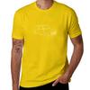 Classic Mini drawing - white lines version for black / dark products T-Shirt shirts graphic tees blacks men graphic t shirts