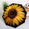 Retro Sunflowers Umbrella Automatic Open/close, Sturdy Iron Frame & 8-Rib Struct, Umbrella for Women & Men, Valentine's Day Gift