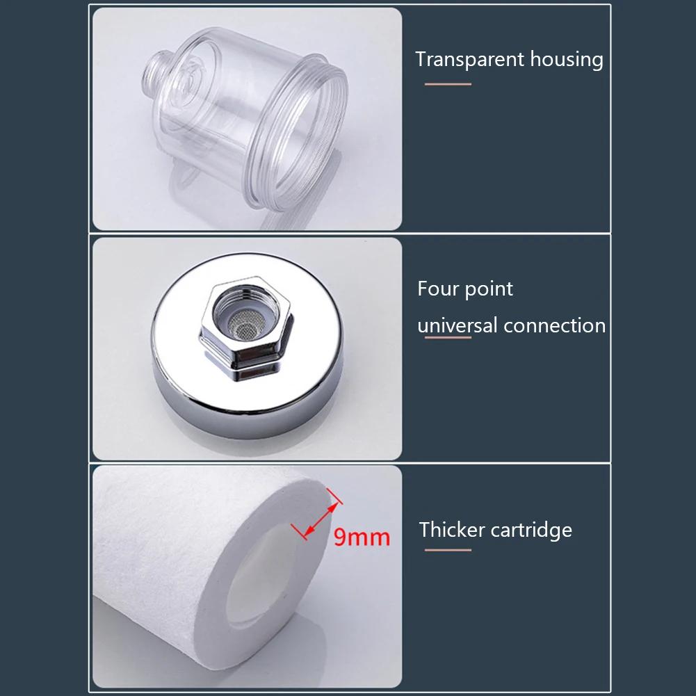 2-16PC Water Outlet Purifier Kits Universal Faucet Filter Kitchen Bathroom Shower Household Filter PP Cotton High Density Filter