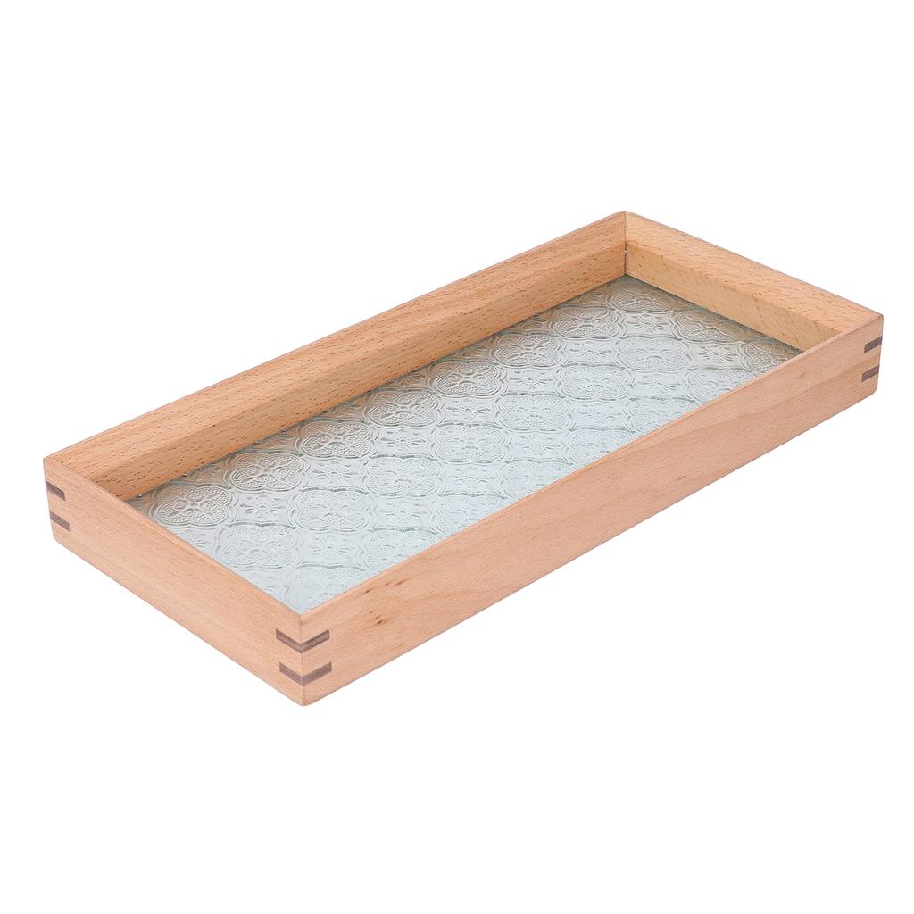 Bathtub Tray Beech Wood Delicate Look Pressure Resistant Versatile Tub Tray for Wine Coffee Tea