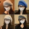 Knitted Winter Hats Thicken Painter Hat Soft Cap  for Women Girls