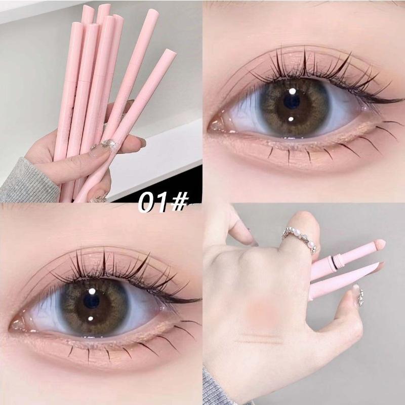 Trucco per gli occhi Matita eyeliner gel Impermeabile a lunga durata Colore Rosso Marrone Sdraiato Penna baco da seta Pigmento Eyeliner opaco Nuovo