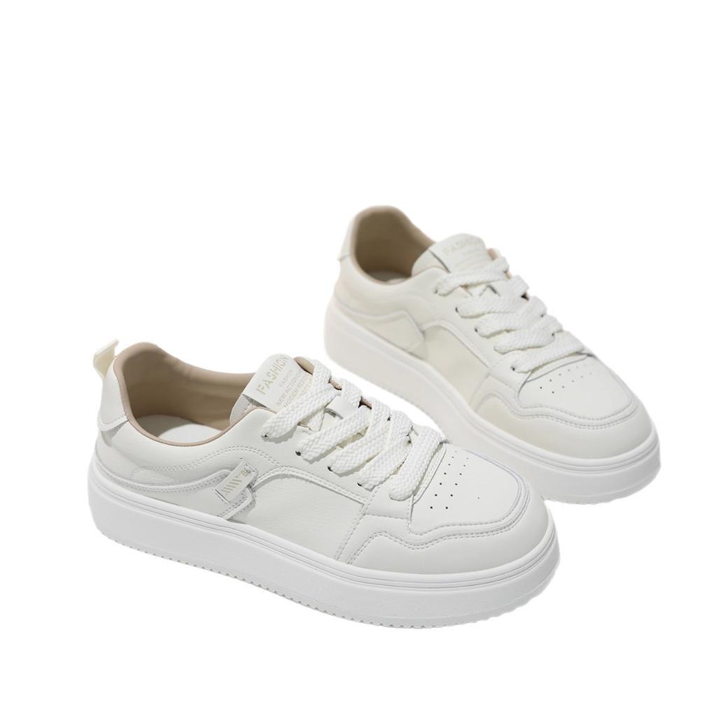 Simple and fashionable little white shoes women's 2025 autumn new Korean version of sports and leisure small people with soft soles and not tired feet