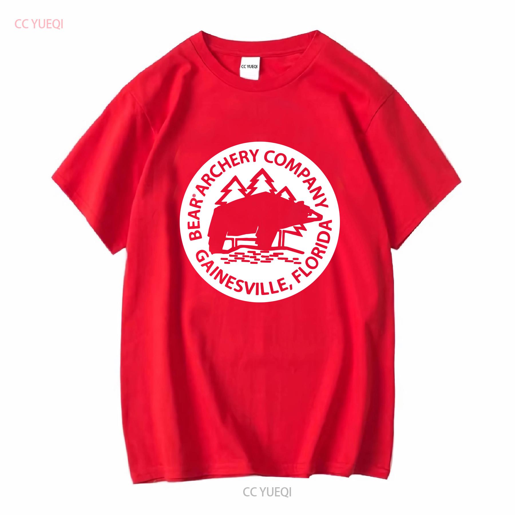 

BEAR ARCHERY LOGO BOW ARROW Active T Shirt Funny Size Mode American vintage Washed Soft homme fashion Comfortable Casual S