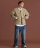 Cream Soda Lab Warm-Up Quilted Two-Way Jacket Khaki