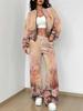 Ethnic Style Printing 1116 New Autumn and Winter New European Beautiful Woman Suit