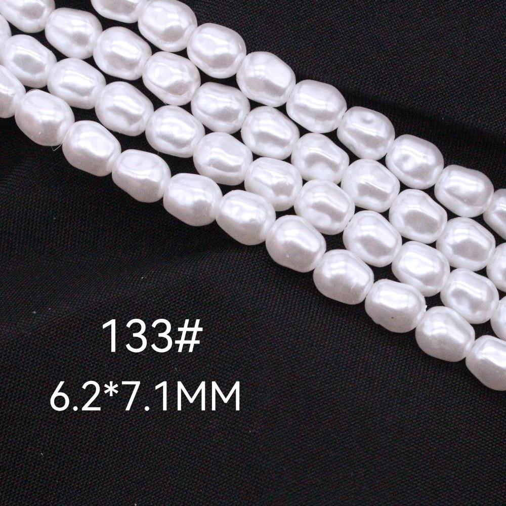 4.5-7.9mm Imitation pearl Irregular Shape Baroque Style Semi-Finished Beads ABS Irregular Pearls Earrings Making