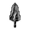 Three-Flute Hex Shank Reaming Bit for Water Pipe Repair with Phosphating Black Coating
