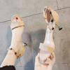 Fashion 5CM High Heeled Sandals Women 2025 Summer Footwear Metal Decor Ankle Strap Women's Sandals Fashion Size34 40 Zapatos De Mujer