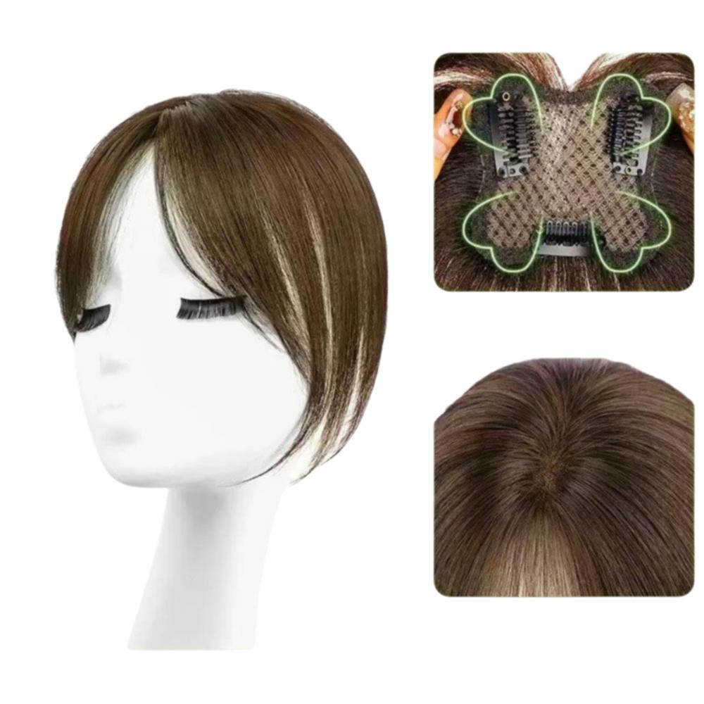 Clip In Hair Toppers Wigs with Bangs Hair Extension Fringe Hair Pieces  Hair Loss