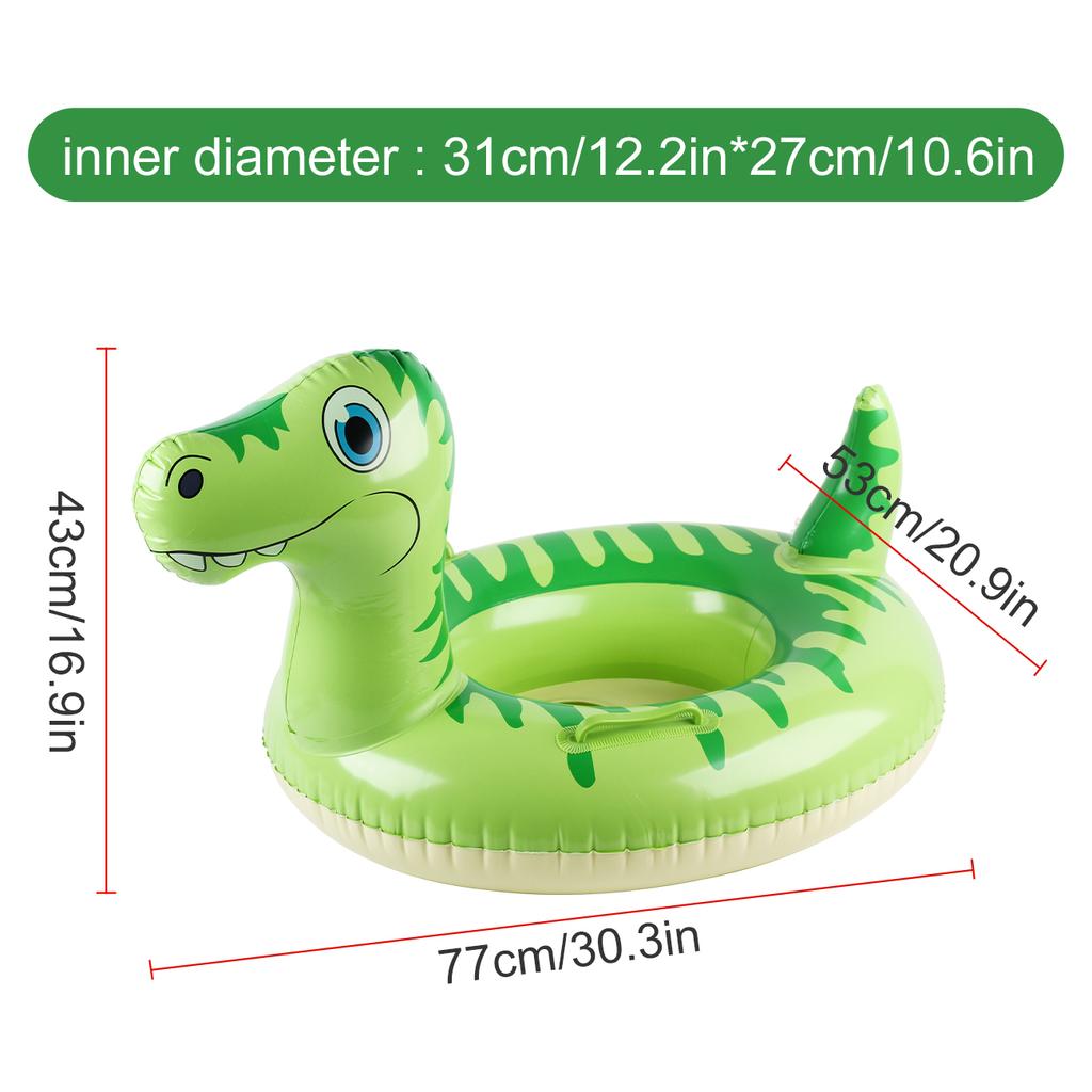 1PC Inflatable Animal Pool Float Dinosaur Unicorn Swim Ring with Handle Summer Water Toy Swimming Pool Accessories