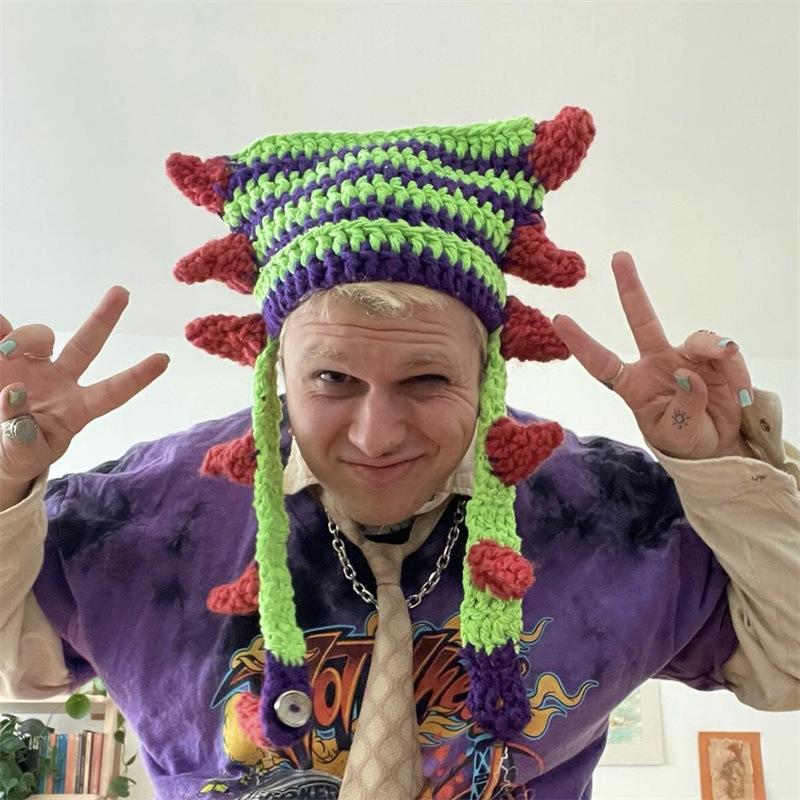 

Вязаная крючком шапка с ушками кролика Миффи, шапка с ушками кролика для взрослых Миффи Adult 57-59cm