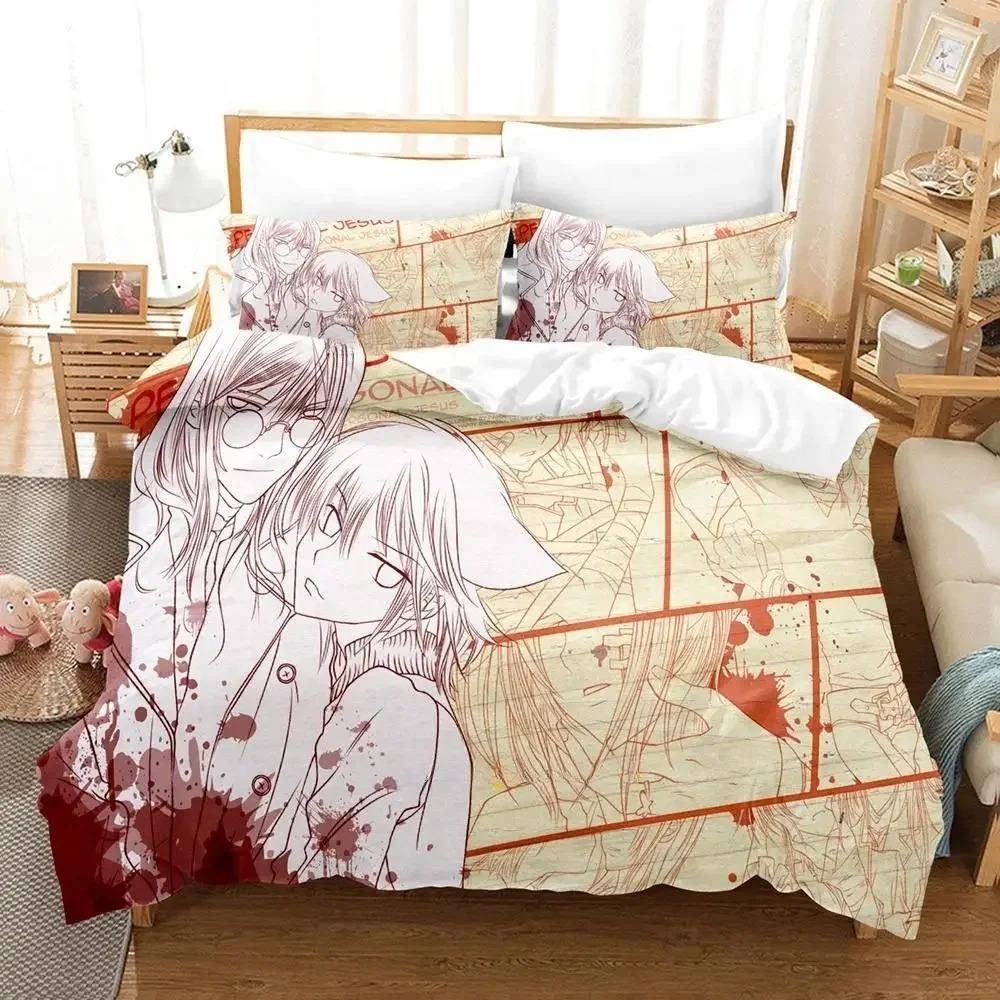 

3D Принт Аниме Loveless Постельный Комплект, Пододеяльник Одеяло Постельный Комплект Покрывало Наволочка, Размер Кинг Квин Полуторный Для Мальчиков Девочек Взрослых 135x200cm 2pcs