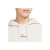 Nike Logo Print Drawstring Hooded Long Sleeve Sweatshirt Women sweatshirt Off-White DQ5807-104