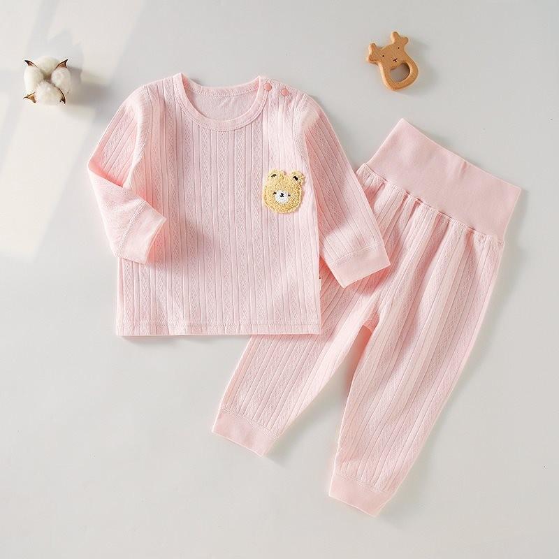 Cozy 2023 Autumn Winter Childrens Soft Cotton Long Sleeve Two Piece Set For Baby Boys And Girls