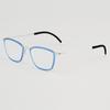 New Men's Square Titanium Screwless Glasses Frame Women Fashion Ultralight Brand Designer Eyewear Handmade Eyeglasses Spectacles