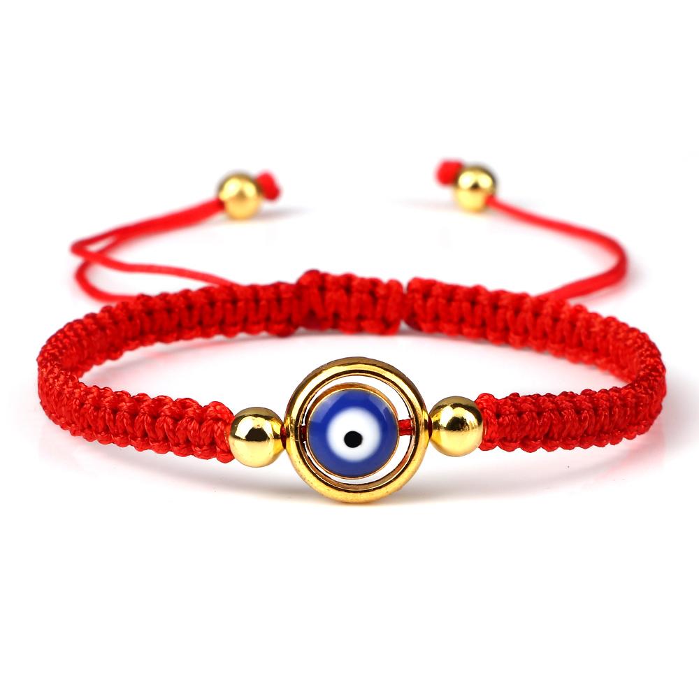 New Red Nylon Thread Evil Eye Braided Bracelet for Women Men Vintage Butterfly Elephant Couple Jewelry Gift