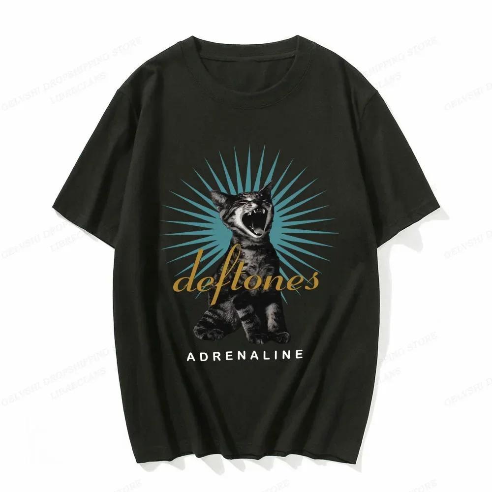 Women T Shirt Deftones Cute Trendy Print Tops Tee Black T-shirt Female Summer T-shirt 90s Girls Graphic Tee Female Cute Tops Tee Unisex T-Shirt