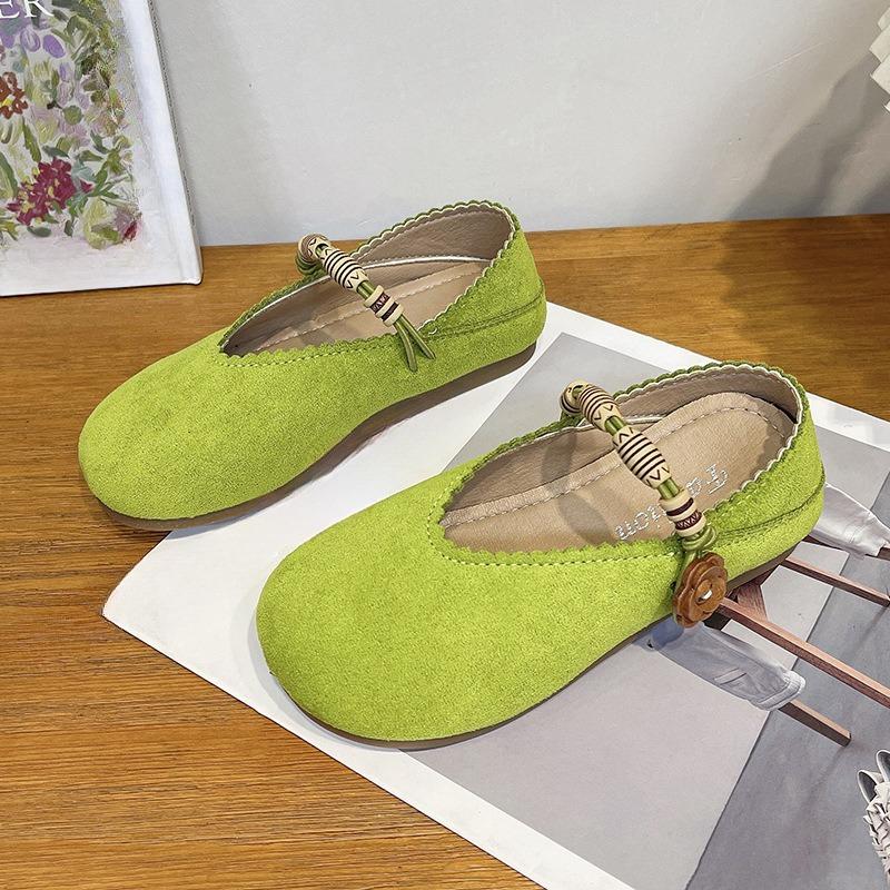 Anti-slip Shoes - Single Shoes for Women, Flat Bottom Shoes, Comfortable and Retro Style Shoes
