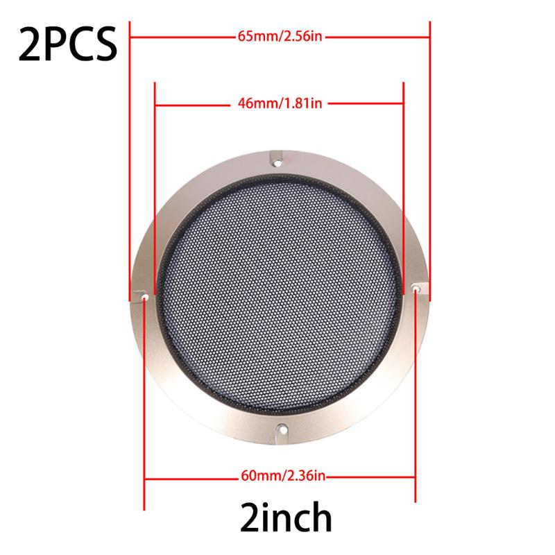 Speaker Grille Mesh Cover Grill Cover Guard Protector Audio Subwoofer Replacement Mesh Net Speaker 2/3/4/5/6.5/8/10 Inch