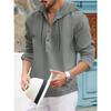 American Half Cardigan Jacket Summer Fashion Casual Sweat Cloth Hooded Long Sleeve Men's Top Shirt