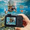 4K Digital Underwater Waterproof 10M No Case Dual Selfie Easy To Compact Camera, Waterproof, Camera, Camera, Waterproof, Required, Screen, Capable,