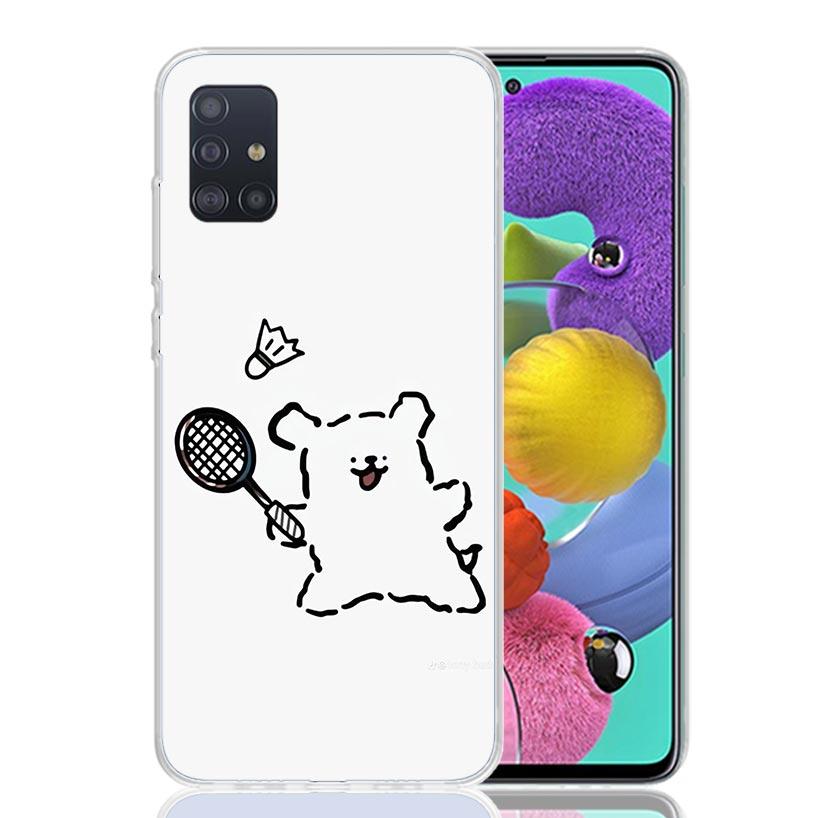 Badminton Sport Phone Case For Samsung Galaxy A52 A32 A22 A12 A02S A50S A30S A51 A31 AA71 Note 20 Ultra 10 S10 Plus Galaxy A52 A