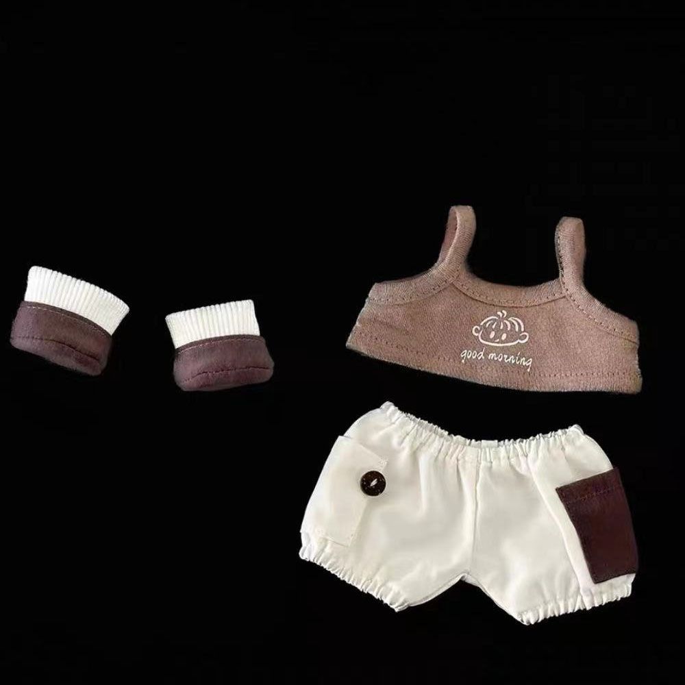 Lovely Design 20CM Cotton Doll Clothes Cartoon Cotton Plush Dolls Skirt  Children's Gift