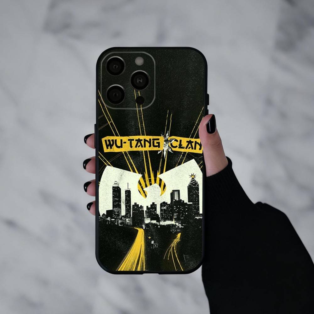 Wu-Tang Wu T-Tang C-Clan-N U-Ultra Custodia per Telefono Per iPhone 17pro,16,15,14,13,12,11 Plus,Pro Max,XS,Morbida Cover Nera in Silicone