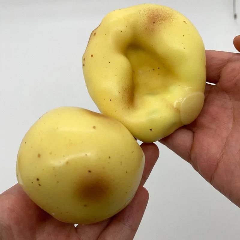 Handmade Potato Squishy Sensory Stress Ball Crispy Crunchy Sound Fidget Toy Relief Squeeze Splat Toys for Anxiety Autism Gift