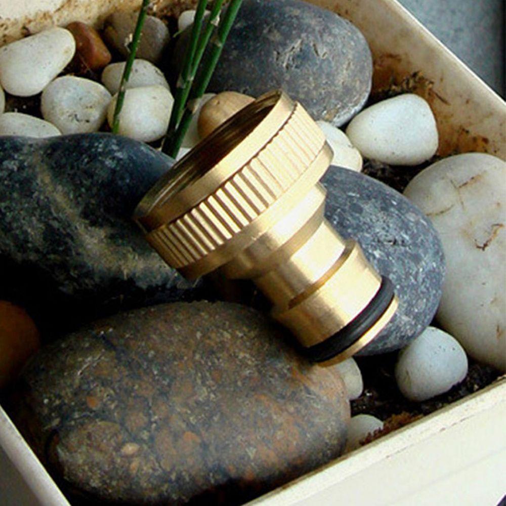 Male Durable Pipe Threaded Hosepipe Snap Fitting Gardening Adaptor Brass Tap Quick Connector
